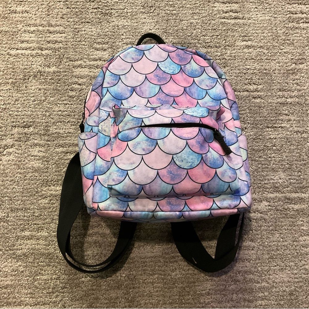 Colorful Mermaid Scale Mini Backpack